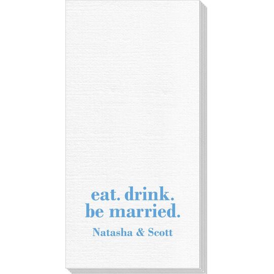 Eat Drink Be Married Deville Guest Towels